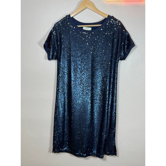 Anthropologie Moulinette Soeurs Interstellar Sequin Dress Women's Small - Picture 1 of 11